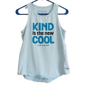 Life is Good Tank Top Kind is the New Cool Crusher Athletic Activewear Sporty